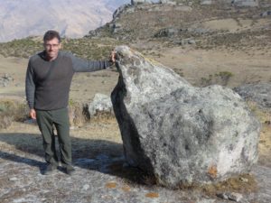 Professor Carballo (Boston University) at Marker M-2