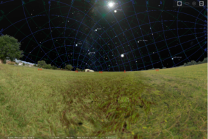 Digital Recreation of the Sky at Marcahuasi from Stellarium from Marker 1 A